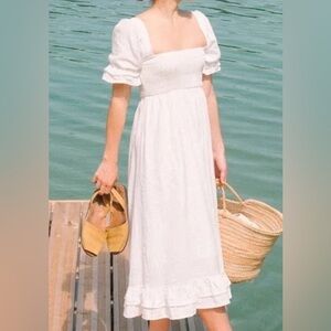 Girl in the Sun light pink  Puff Sleeve Dress XXL